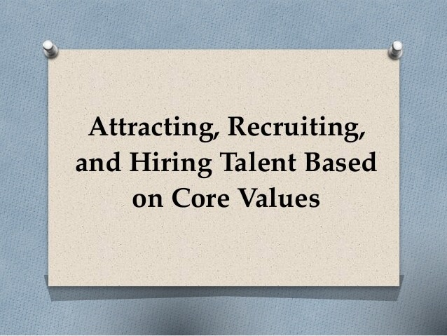 Recruiting and Core Values